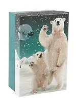 Коробка подарочная "Мишки" НГ, 18*12*7, картон