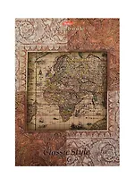 Блокнот А5 40л кл. "Старинная карта" отрывная склейка, выб.лак, ассорти, Hatber