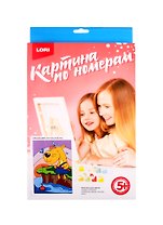 Набор для творчества LORI Картина по номерам для малышей Смелый рыбак Ркн-009