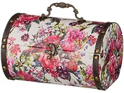 Шкатулка с ручкой из серии Розы и птицы (21х14х14)  (41-378)