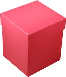 Коробка подарочная "Неон фуксия" 10*10*11см