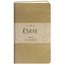 Записная книжка «Grace. Grace. Золото» А6, 80 листов в клетку, экокожа, Listoff