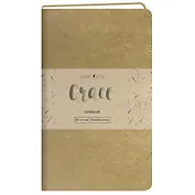 Записная книжка А6- 80л кл. "Grace. Grace. Золото", иск.кожа,интегр.обл., скругл.углы, ляссе
