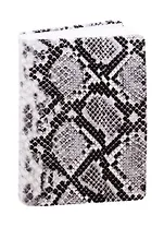 Ежедневник недат. А5 160л Snake серый, иск.кожа, интегр.переплет, обл.кожа змеи, ляссе