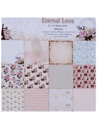 Набор бумаги для скрапбукинга, 15*15см, 24 листа, 12 дизайнов Eteral love (11-5) (11-22345-11-5)