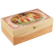 Игра Лото в подарочной деревянной коробке Хоровод (14х25х8) (123-070)