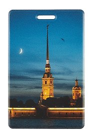 Чехол для карточек СПб Петропавловская крепость ночью (ДК2024-457)