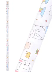 Бумага упаковочная 70*100см "WOW" крафт, инд.уп.