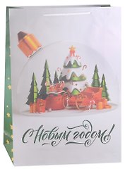 Пакет А3 45,7*33*10 "Чудо!" Новый год, бум.мат.лам.