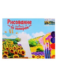 Набор для раскрашивания по номерам ТМ Рыжий Кот Холст Особняк у воды 30х40см Х-9136