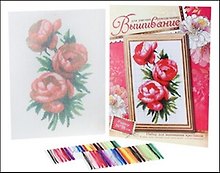 Набор для вышивания крестиком 3 розы (537327) (20х28см) (упаковка)