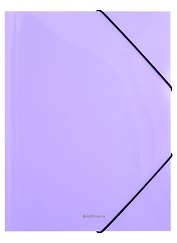 Папка на резинке А4 "Pastel" 3 клапана, пластик, ассорти, Erich Krause