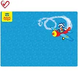 Клеенка для уроков труда "Для мальчиков" 500*700мм, голубая с рисунком, ПВХ