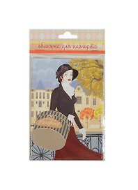Феникс Презент Обложка для паспорта "Осенняя прогулка" ПВХ 13,3*19,1см. 35677