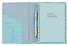 Книга для записей А5 100л лин. "Savage. Голубой" евроспираль, иск.кожа, тонир.блок., тиснение серебр.фольгой, петля д/ручки, кармашки - 2