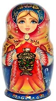 Сувенир, АКМ, Матрешка 5м Костюмная h-18см М05-0018-21ВС