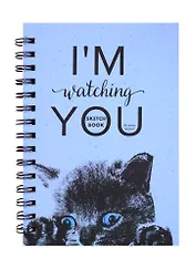 Скетчбук А5 60л "Котенок" 120г/м2, тв. обложка, софт. тач, евроспираль