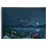Альбом для рисования 40л А4 "Dreamer", пруд, карт.обл., спираль, ламинация, микротекстурирование