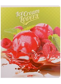 Тетрадь общая «Ice cream lovers», 48 листов в клетку, А5, в ассортименте - Hatber
