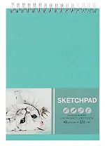 Скетчбук А5+ 40л "КОТЁНОК" гребень, белый офсет