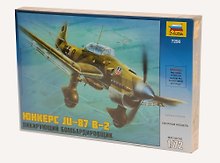 Сборная модель ЗВЕЗДА, Самолет, Юнкерс-87 В-2, 1:72
