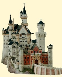 3D конструктор «Замок Neuschwastein», Умная Бумага