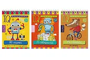 Комплект из 3 блокнотов: IQ блокноты детские. Игры для детей в дорогу 5+: 75 лабиринтов + 75 задачек + 80 задачек