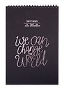 Скетчбук 250*170 20л "We can change" акварельн., с перф., 200г/м2, обл картон, тисн. фольг., широкая евроспираль