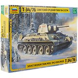 Сборная модель ЗВЕЗДА Советский средний танк Т-34/76 обр.1943г. УЗТМ