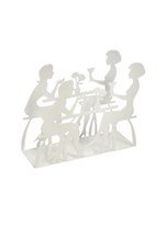 Салфетница Подруги металлическая (12х14х4см) (775-061)