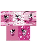 Тетрадь 40л кл. "PINK (SWEET CAT)" блестки, ассорти, Hatber