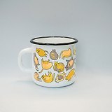 Сувенир, Ярко Ярко, Кружка Спящие коты» 8*8*8см, эмалированная сталь, объем 0,4л