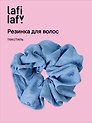 Резинка для волос «Бантики», голубая, текстиль, Lafilaf