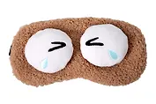 Маска для сна Глазки (бежевая) (плюш) (пакет) (12-37395-202509-NI-9) (Lafilaf)