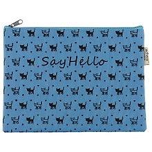 Папка для тетрадей «Say hello!» А5, ткань, на молнии, Black Ant