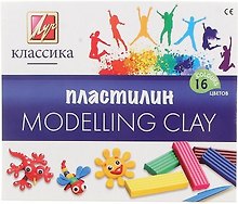 Пластилин «Классика», 16 цветов, 320 г, Луч