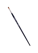 Кисть художественная Байкал синтетика, плоская, №6, длинная ручка, шк07824