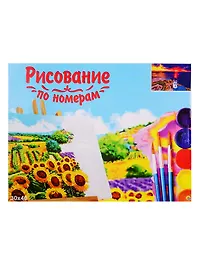 Картина-раскраска по номерам «Прекрасный закат», 30 х 40 см