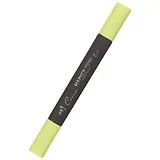 Маркер художественный "Сонет" желто-зеленый, двухсторон., тонк. и широк.долото, Сонет
