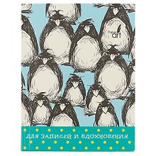 Записная книжка «Забавные пингвины» А6+, 96 листов, Listoff