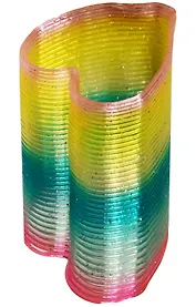 Пружинка с блестками Сердце (6,5см) (коробка)