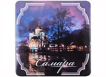 ГС Магнит на картоне  80х80мм Самара Храм (031048мпк80001)