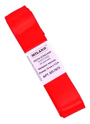 Лента атласная Классика,25 мм х 5,5 м,красный БЛ-7673