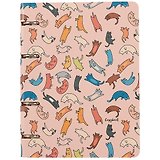 Тетрадь на кольцах в клетку Unnika, "Cute & Funny. Colorful cats", 100 листов