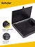 Портфель А4 черный пластик, пласт.ручка, Schiller - 1