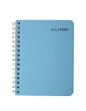 Записная книжка А6 80л кл. "Wind" пласт.обл., спираль