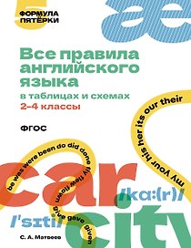 Все правила английского языка в таблицах и схемах. 2–4 классы. ФГОС