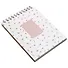 Скетчбук А5 45л "April", белый, карт.обл., спираль, микротекстурирование, ламинация, тиснение золотой фольгой, бумага 190г/м2 - 1