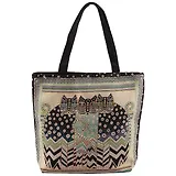 Сумка-шоппер на молнии Три кота Зигзаг (40х40) (текстиль)