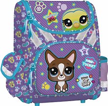 Ранец «Littlest Pet Shop», 1 отделение, 35×31×14 см, полиэстер